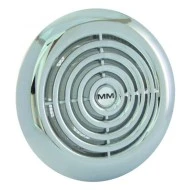 Εξαεριστήρας μπάνιου Φ100mm με κλαπέ 13W ΙΝOX στρόγγυλος 220V 105 m³/h 29dB