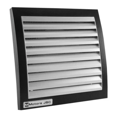 Εξαεριστήρας μπάνιου μαύρο/Inox 18W με κλαπέ Φ120mm τετράγωνος σειρά MM 230V 150 m³/h 42dB