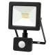 Προβολέας Led-SMD mini slim 10W 4100Κ ενδιάμεσο λευκό φως με ανιχνευτή κίνησης IP65