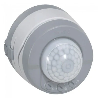 Ανιχνευτής κίνησης 360° 2000W LEGRAND σειρά Plexo IP55 σε γκρι χρώμα