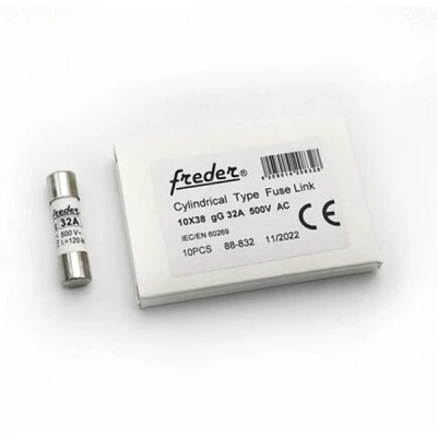 Φυσίγγιο κυλινδρικό Freder 10x38mm 32Α gG για φωτοβολταϊκά συστήματα