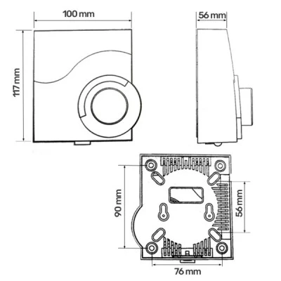 Ροοστάτης στροφών κινητήρων BSC/2  400-800W 5A 230V κατάλληλο για βεντιλατέρ τύπου σαλίγκαρος