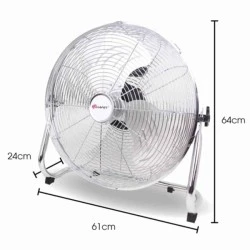 Ανεμιστήρας LAFET Φ50 μεταλλικός επιδαπέδιος 120W DFC-F20 με 3 φτερωτές αλουμινίου