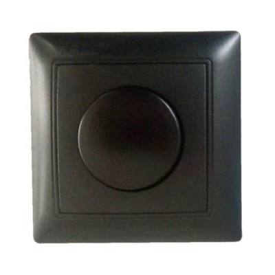 Dimmer – ροοστάτης FAN 500W μαύρο ματ, για όλα τα φορτία, φωτισμό & εξαερισμό
