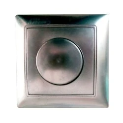 Dimmer – ροοστάτης FAN 500W ασημί, για όλα τα φορτία, φωτισμό & εξαερισμό