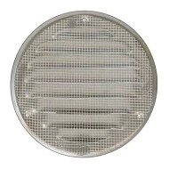 Περσίδα εξαερισμού στρόγγυλη Europlast MR125P γκρι Φ125mm με πλέγμα προστασίας
