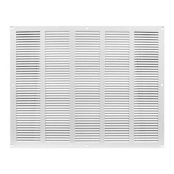 Περσίδα εξαερισμού λευκή μεταλλική 500x400mm Europlast MR5040 με πλέγμα προστασίας