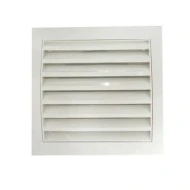 Περσίδα εξαερισμού τετράγωνή  λευκή Europlast ND30 140x300mm πλαστική χωρίς στόμιο