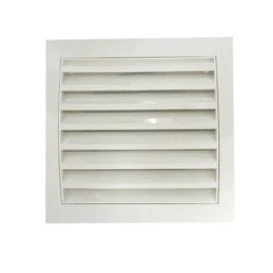 Περσίδα εξαερισμού τετράγωνή  λευκή Europlast ND30 140x300mm πλαστική χωρίς στόμιο