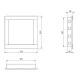 Πορτάκι πρόσβασης Europlast PL3030 300x300mm μαύρο ABS πλαστική υψηλής ποιότητας
