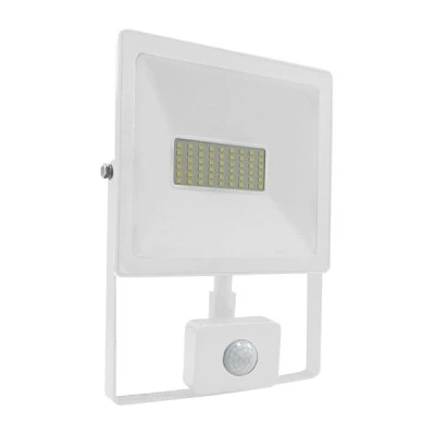 Προβολέας led slim 50W λευκός με ανιχνευτή κίνησης 6000k ψυχρό λευκό φως 230V 4500Lm IP66 Προβολέας led slim 50W λευκός με ανιχνευτή κίνησης 6000k ψυχρό λευκό φως 230V 4500Lm IP66