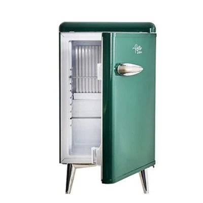 Θερμοηλεκτρικό Mini Bar Retro αθόρυβο χωρητικότητας 38lt με εσωτερικό φωτισμό led σε πράσινο χρώμα