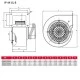 Βεντιλατέρ τύπου σαλίγκαρος Bahcivan BDRS 160-60 200W 2250rpm 600m³/h για ενεργειακά τζάκια