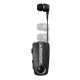 Bluetooth ακουστικό hands free POWERTECH earphone με κλιπ  PT-998 BT V5.1 με δόνηση & δυνατότητα σύνδεσης 2 συσκευών