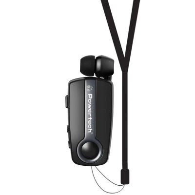 Bluetooth ακουστικό hands free POWERTECH earphone με κλιπ  PT-998 BT V5.1 με δόνηση & δυνατότητα σύνδεσης 2 συσκευών