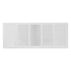 Περσίδα εξαερισμού λευκή μεταλλική 500x200mm Europlast MR5020 με πλέγμα προστασίας