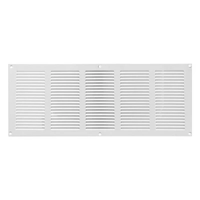 Περσίδα εξαερισμού λευκή μεταλλική 500x200mm Europlast MR5020 με πλέγμα προστασίας