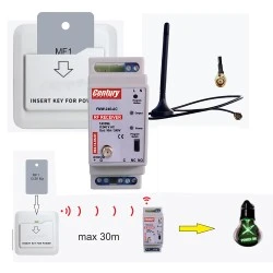 Ασύρματο σύστημα καρτοδιακόπτη RfLink Retrofit Kit HPower 240V πλήρες για ξενοδοχεία & Airbnb καταλύματα