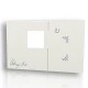 Ελεγκτής αερόθερμων τζακιών WhispAir pearl white λευκό με πληκτρολόγιο αφής