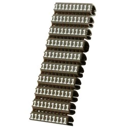 Clip αρίθμησης καλωδίου POWERTECH Νο 1 10 τεμαχίων καφέ
