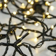 120 Xριστουγεννιάτικα led λαμπάκια δίχτυ επέκταση έως θερμό φως 40x300cm με πράσινο καλώδιο