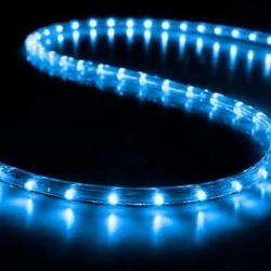 Φωτοσωλήνας led μπλε μονοκάναλος 50m με 30 led ανα μέτρο και 6 λευκά flash led ΙΡ65 Φωτοσωλήνας led μπλε μονοκάναλος 50m με 30 led ανα μέτρο και 6 λευκά flash led ΙΡ65