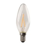 Λάμπα LED E14 minion crossed filament 4.5W 3000K θερμό λευκό φως 220-240V με διάφανο κάλυμμα