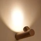 Led φωτιστικό επίτοιχο στεγανό IP44 κυλινδρικό σε χρυσό χρώμα 6W 570Lm 3000K θερμό φως από αλουμίνιο