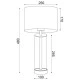 Επιτραπέζιο φωτιστικό κλασικής γραμμής με γυάλινη βάση για λάμπα με ντουί Ε27