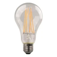 Λάμπα LED κοινή crossed filament 11W E27 με θερμό φως 3000K και διάφανο κάλυμμα 220-240V