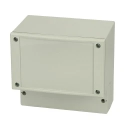 Κουτί ελέγχου και μέτρησης πολυκαρβονικό Fibox PC 25/22-FC3 IP65 με γκρι καπάκι βιδωτό 257×219×135mm & πλάκα στήριξης