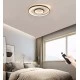 Φωτιστικό led light DAROCA  χρώμα λευκό & μαύρο CCT 77W 7700lm με διαστάσεις Φ50cm x6cm
