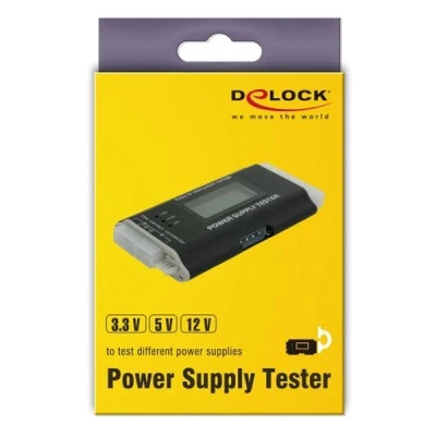 Tester τροφοδοτικού DELOCK PC 18159, 3.3V/5V/12V, ATX/BTX/ITX με φωτιζόμενη οθόνη