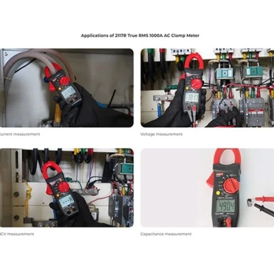 UNI-T ψηφιακή αμπεροτσιμπίδα 2117R, 1000A AC, NCV, True RMS με φωτιζόμενη  LCD οθόνη & προστασία υπερφόρτωσης