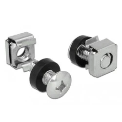 DELOCK σετ βίδες με παξιμάδια 42420  20 τεμάχια για rack M6/16mm