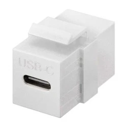 GOOBAY keystone module USB-C 3.2 Gen 2 61262 θηλυκό σε θηλυκό λευκό χρώμα