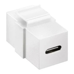 GOOBAY keystone module USB-C 3.2 Gen 2 61262 θηλυκό σε θηλυκό λευκό χρώμα