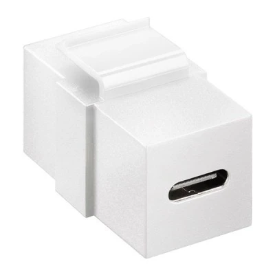 GOOBAY keystone module USB-C 3.2 Gen 2 61262 θηλυκό σε θηλυκό λευκό χρώμα
