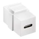 GOOBAY keystone module USB-C 3.2 Gen 2 61262 θηλυκό σε θηλυκό λευκό χρώμα
