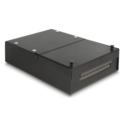 DELOCK κυτίο ένωσης 4 θυρών 66235 για Keystone modules σε μαύρο χρώμα