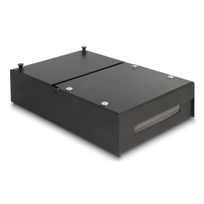 DELOCK κυτίο ένωσης 4 θυρών 66235 για Keystone modules σε μαύρο χρώμα
