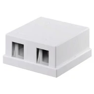 GOOBAY Keystone κυτίο 79366 για 2 θύρες δικτύου 61.42mm σε λευκό χρώμα