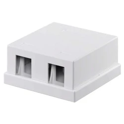 GOOBAY Keystone κυτίο 79366 για 2 θύρες δικτύου 61.42mm σε λευκό χρώμα GOOBAY Keystone κυτίο 79366 για 2 θύρες δικτύου 61.42mm σε λευκό χρώμα