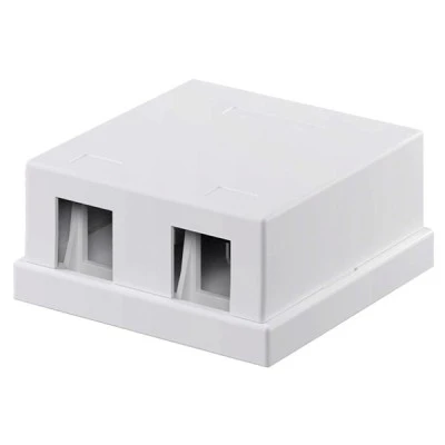 GOOBAY Keystone κυτίο 79366 για 2 θύρες δικτύου 61.42mm σε λευκό χρώμα GOOBAY Keystone κυτίο 79366 για 2 θύρες δικτύου 61.42mm σε λευκό χρώμα