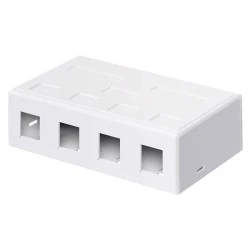 GOOBAY Keystone κυτίο 79376 για 4x θύρες δικτύου σε λευκό χρώμα