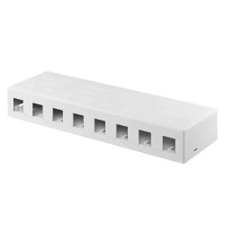 GOOBAY Keystone κυτίο 79426 για 8x θύρες δικτύου σε λευκό χρώμα