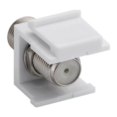 GOOBAY Keystone module SAT/Antenna 79474 σε λευκό χρώμα για εγκατάσταση σε Keystone patch panel