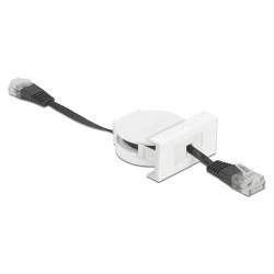 DELOCK module καλώδιο RJ45 Easy 45 81361 Cat.5e ανασυρόμενο 50cm σε μαύρο χρώμα