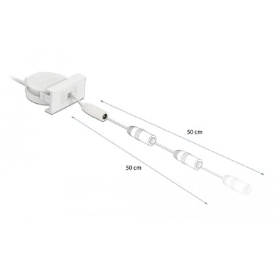 DELOCK module 81376 καλώδιο τροφοδοσίας Easy 45 ανασυρόμενο 50cm σε λευκό χρώμα DELOCK module 81376 καλώδιο τροφοδοσίας Easy 45 ανασυρόμενο 50cm σε λευκό χρώμα