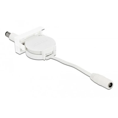 DELOCK module καλώδιο τροφοδοσίας Easy 45 81377 ανασυρόμενο 50cm σε λευκό χρώμα